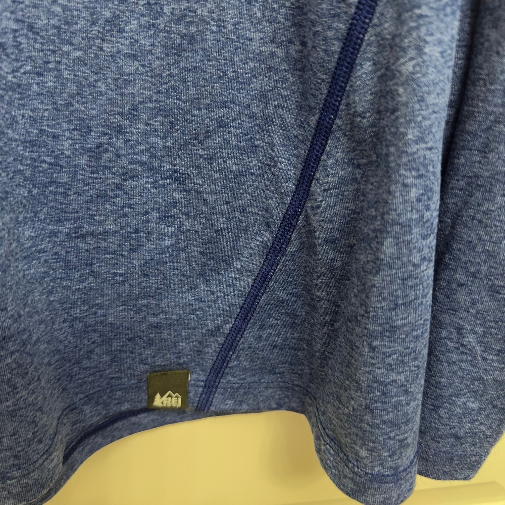 REI Co-op Women's XL Blue Heather Long Sleeve Active Performance Shirt - Picture 7 of 7